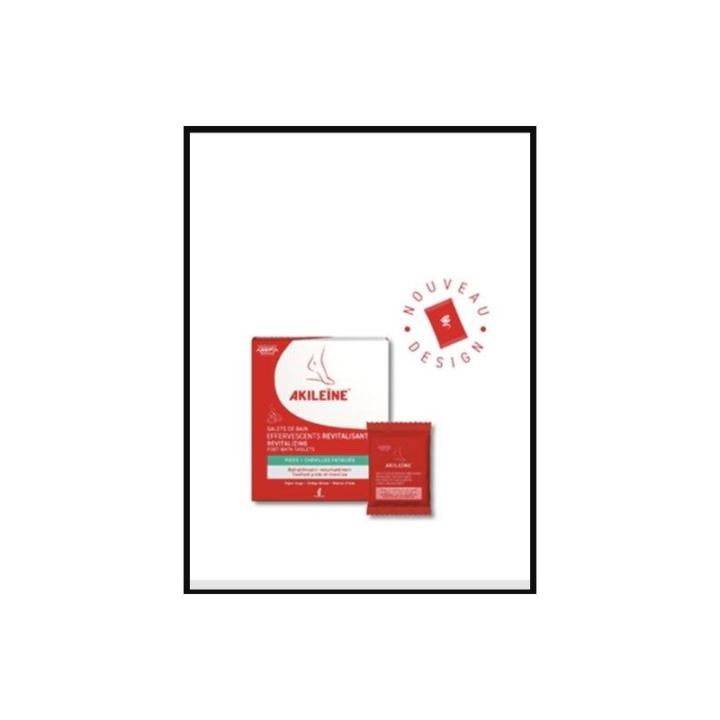 Akileïne Galets de Bain Effervescents Revitalisants 6x20g