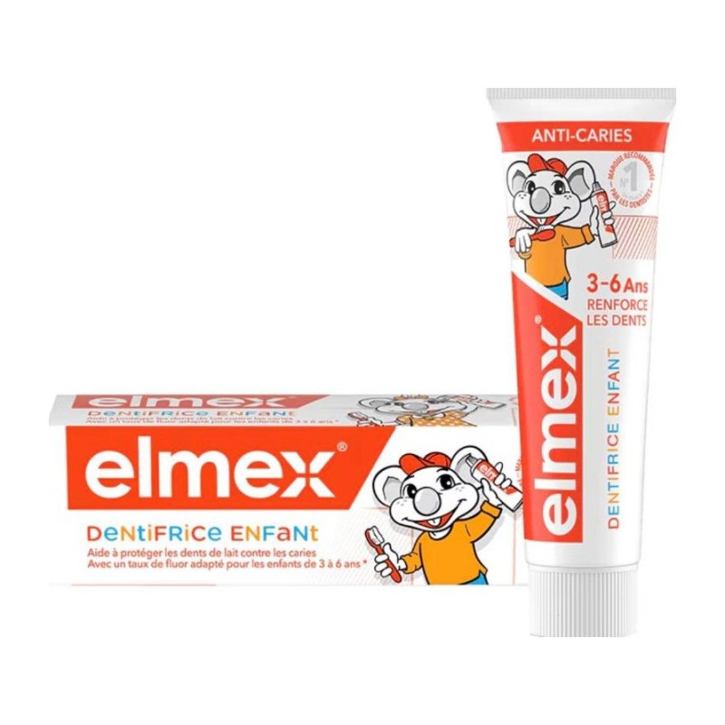 Elmex Enfants Dentifrice 3-6 ans 50 ml
