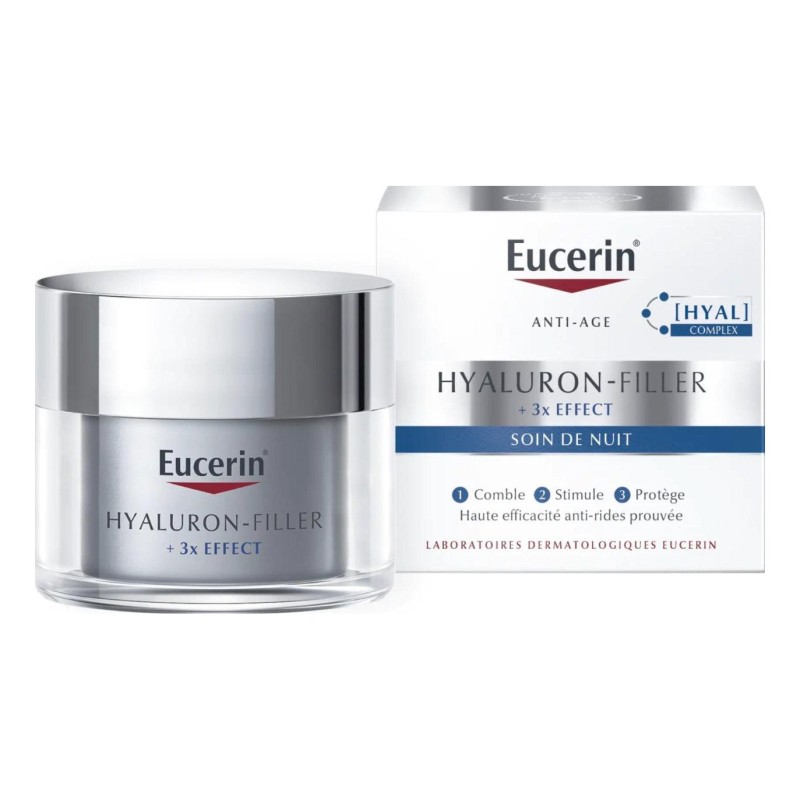 Eucerin Hyaluron-Filler + 3x Effect Soin de Nuit 50 ml