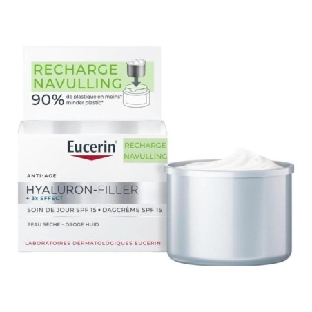 Eucerin Hyaluron-Filler + 3x Effect Recharge Soin de Jour Peau Sèche SPF 15 50 ml