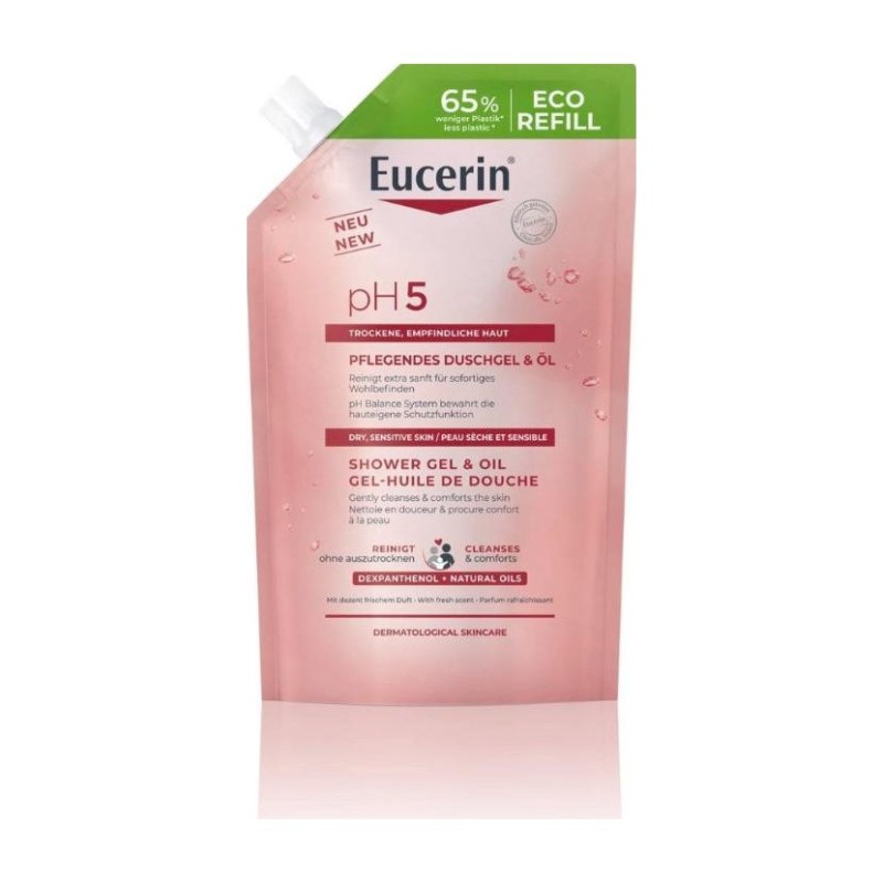 Eucerin pH5 Gel-Huile de Douche Éco-recharge 400 ml