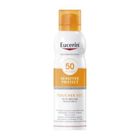 Eucerin Sun Protection Sensitive Protect Brume Transparente Toucher Sec SPF 50 200 ml