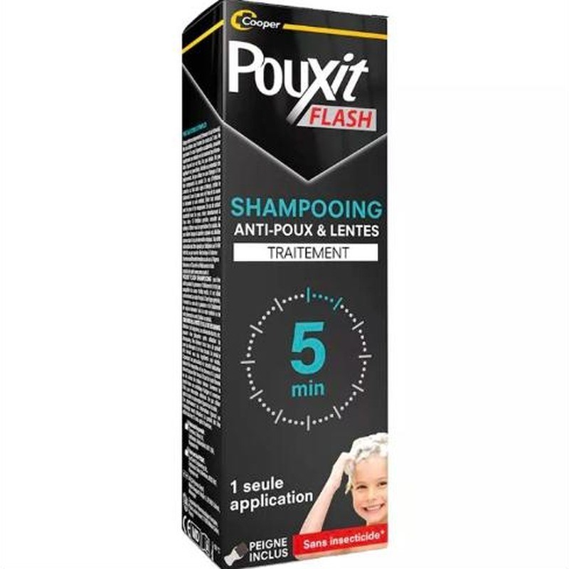 Pouxit Flash Shampooing Anti-Poux et Lentes 100 ml