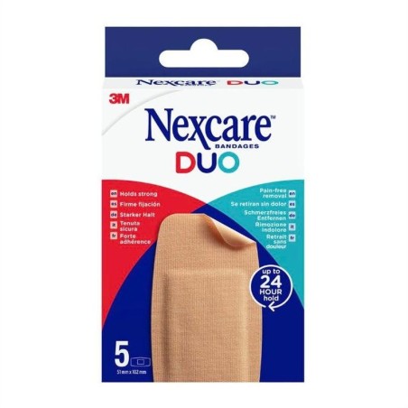 Nexcare Duo Pansements Maxi 51 x 102 mm - 5 pansements