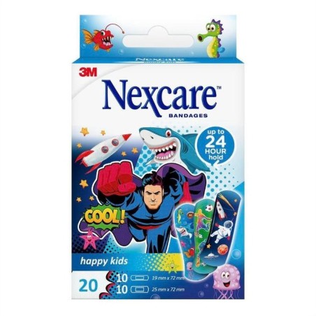 Nexcare Happy Kids Cool Pansements Enfants x20 | Mon Pharmacien