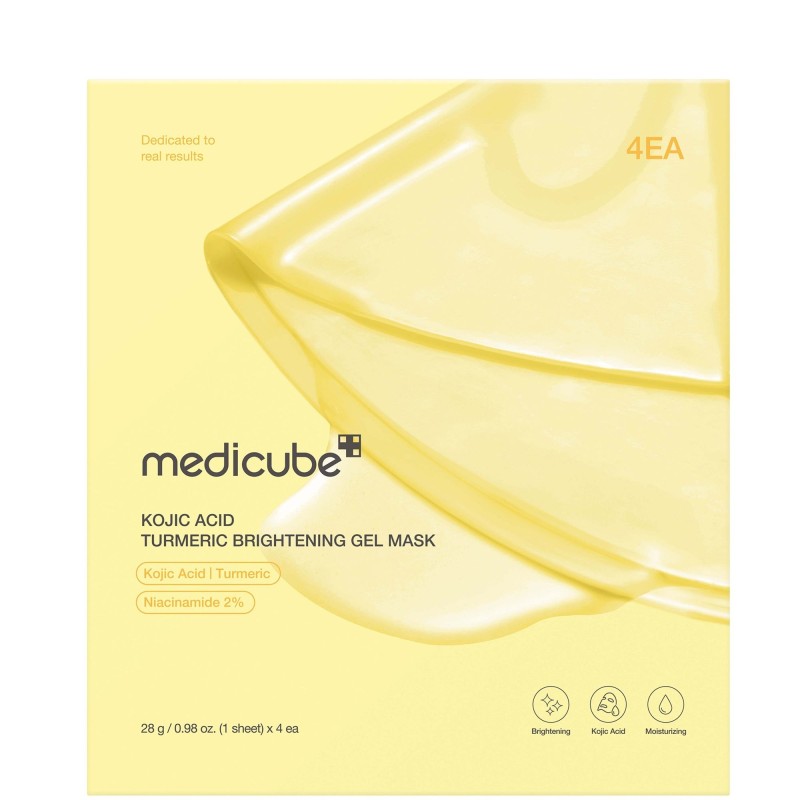 Medicube Kojic Acid Turmeric Gel Mask – 4 masques