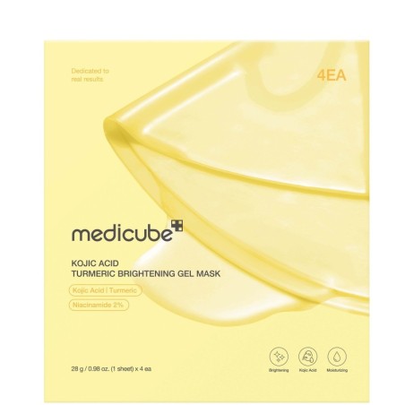 Medicube Kojic Acid Turmeric Gel Mask – 4 masques