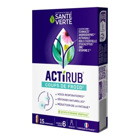 Santé Verte Actirub Coups de froid 15 comprimés