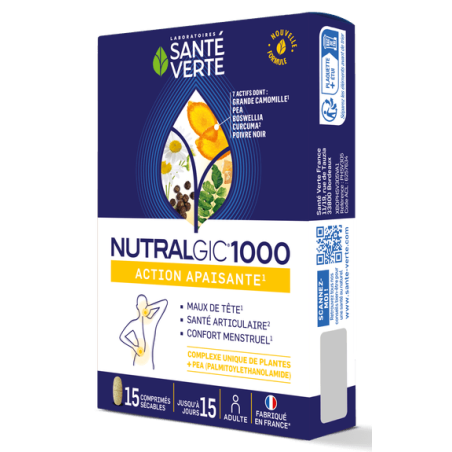 Santé Verte Nutralgic 1000 - 15 comprimés sécables