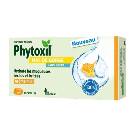Phytoxil Gorge Irritée Miel 16 pastilles, dispositif médical