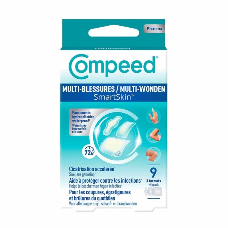 Compeed Multi-Blessures SmartSkin Assortiment 9 pansements