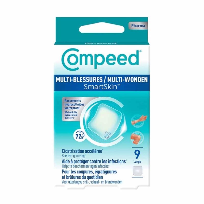 Compeed Multi-Blessures SmartSkin Large 9 pansements | Mon Pharmacien