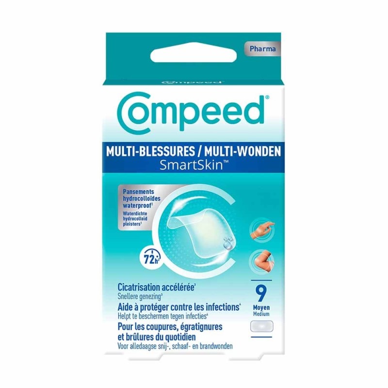 Compeed Multi-Blessures SmartSkin Moyen 9 pansements | Mon Pharmacien