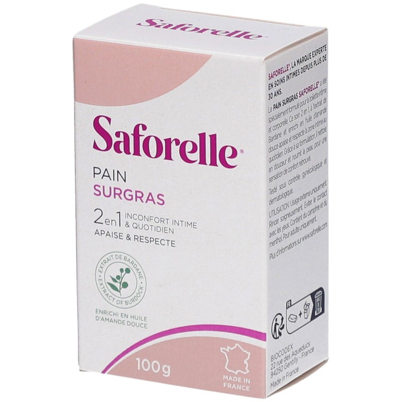 Saforelle Pain de Toilette Surgras 100 g | Hygiène intime
