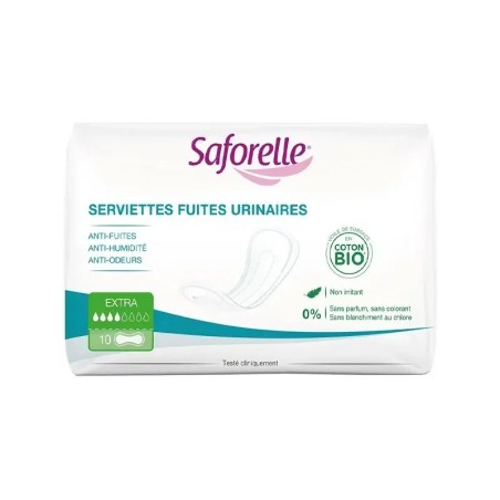 Saforelle Serviettes Fuites Urinaires Extra x10