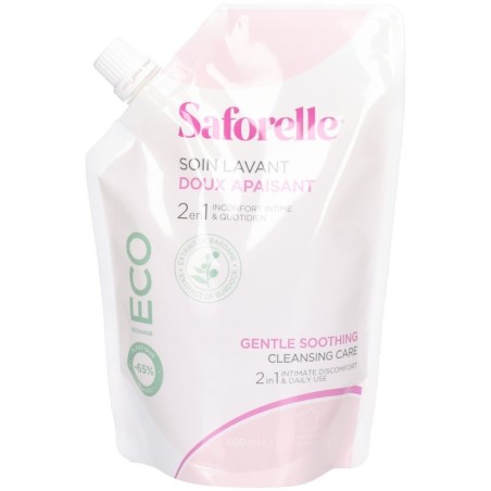 Saforelle Soin Lavant Doux Éco-recharge 400 ml | Intime