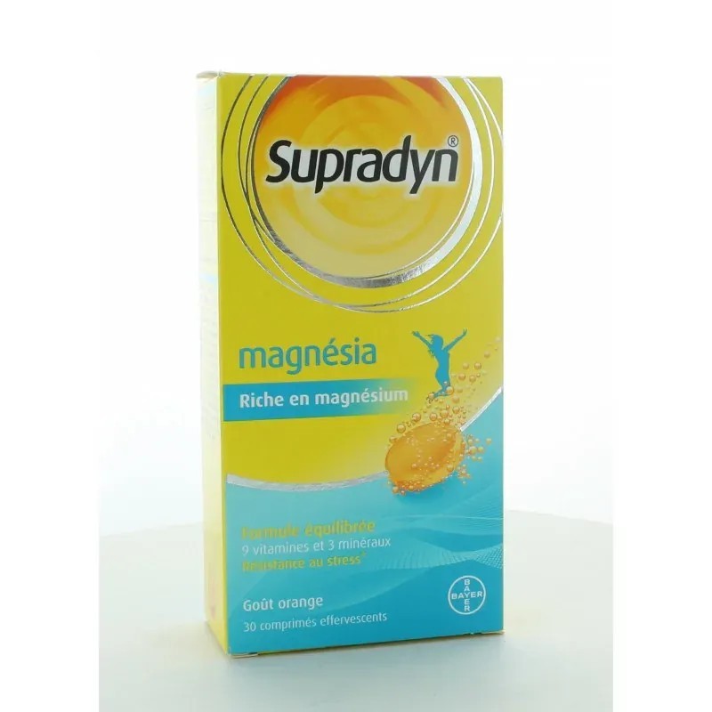 Supradyn Magnésia 30 comprimés effervescents | Mon Pharmacien