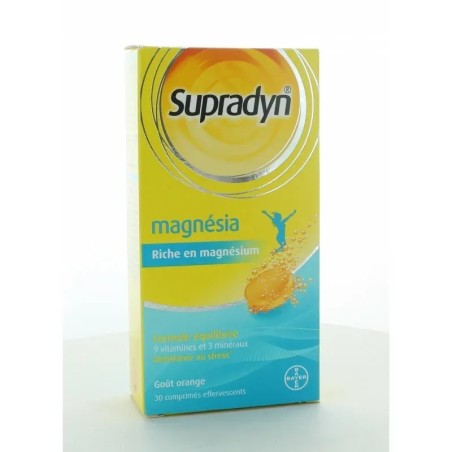 Supradyn Magnésia 30 comprimés effervescents | Mon Pharmacien