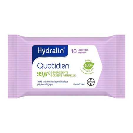 Hydralin Quotidien Lingettes Intimes x10 | Mon Pharmacien