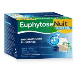 Euphytose Nuit sachets à infuser mélatonine 20 sachets