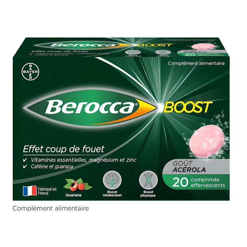 Berocca Boost vitamines, caféine et guarana 20 comprimés