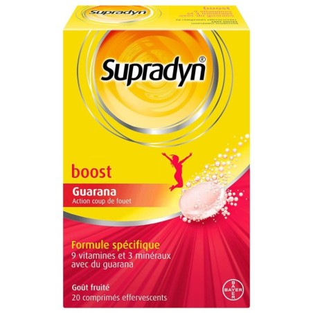 Supradyn Boost Vitamines et Minéraux, 20 comprimés effervescents