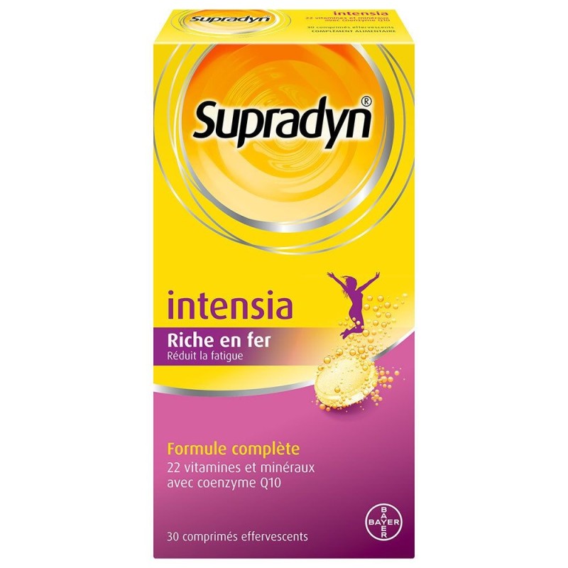 Supradyn Intensia Vitamines, Minéraux et Fer, 30 comprimés