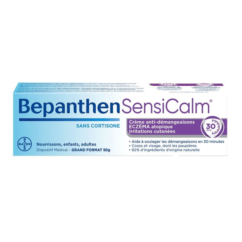 Bepanthen Sensicalm crème anti-démangeaisons eczéma 50 g