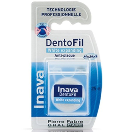 Inava Dentofil White Expanding fil dentaire mentholé 25 m