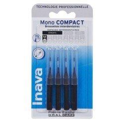 Inava Mono Compact Brossettes 0,6 mm Noir x4 | Mon Pharmacien