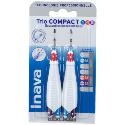 Inava Trio Compact ISO 1/4/5 Brossettes, 2 manches 6 têtes