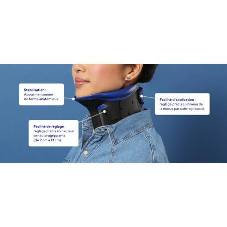 Ortel C3 - Collier cervical rigide avec mentonnière - Thuasne