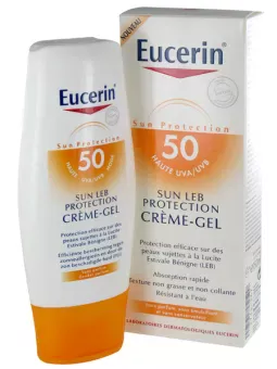 Sun leb protection creme gel spf 50 allergie solaire 150ml