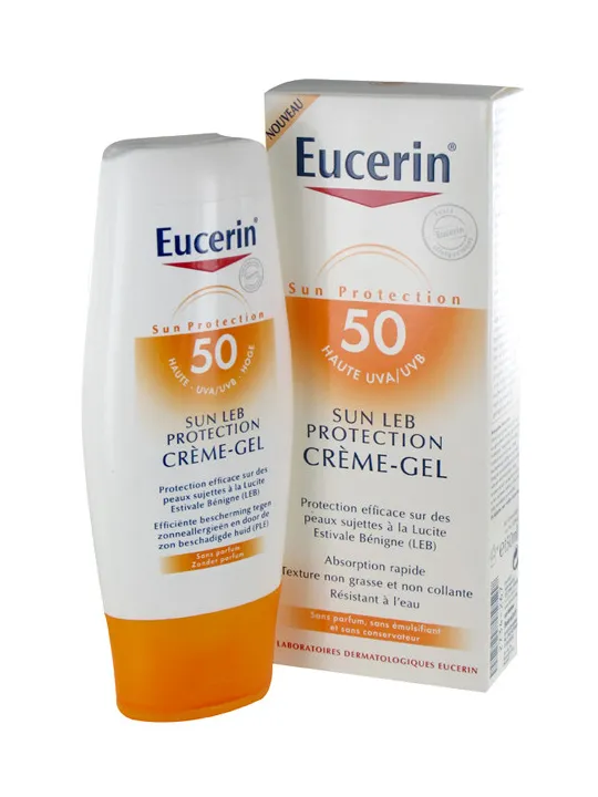 Sun leb protection creme gel spf 50 allergie solaire 150ml