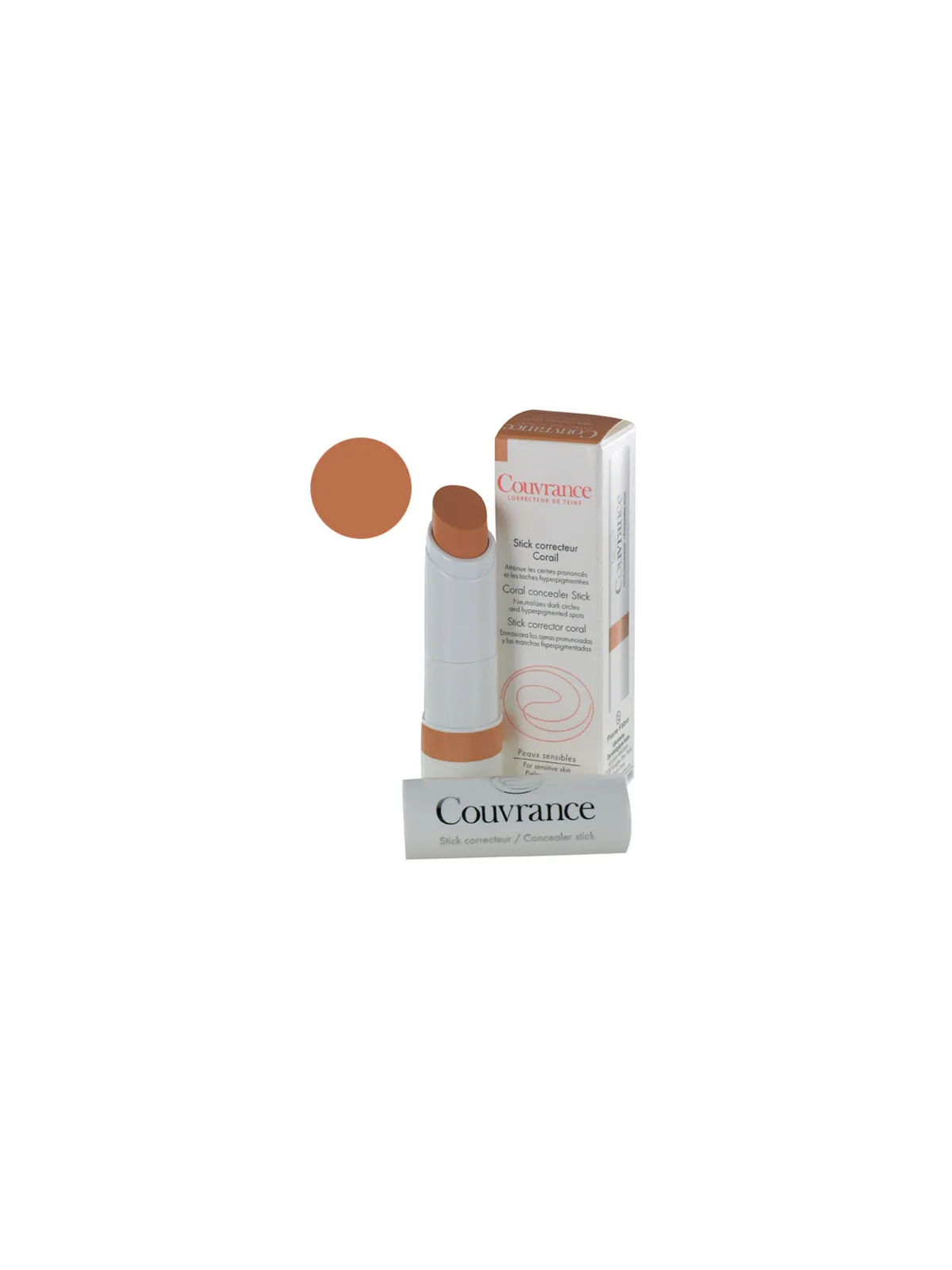 Couvrance stick correcteur corail taches brunes/cernes 3.5g