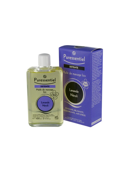 Puressentiel huile de massage bio detente 100ml
