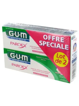 Paroex dentifrice problemes gencives/post chirurgie 2x75ml