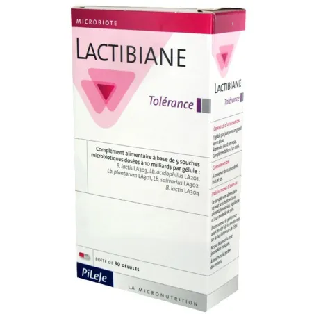 Lactibiane tolerance 10 milliards de probiotiques/gel 30 gel.