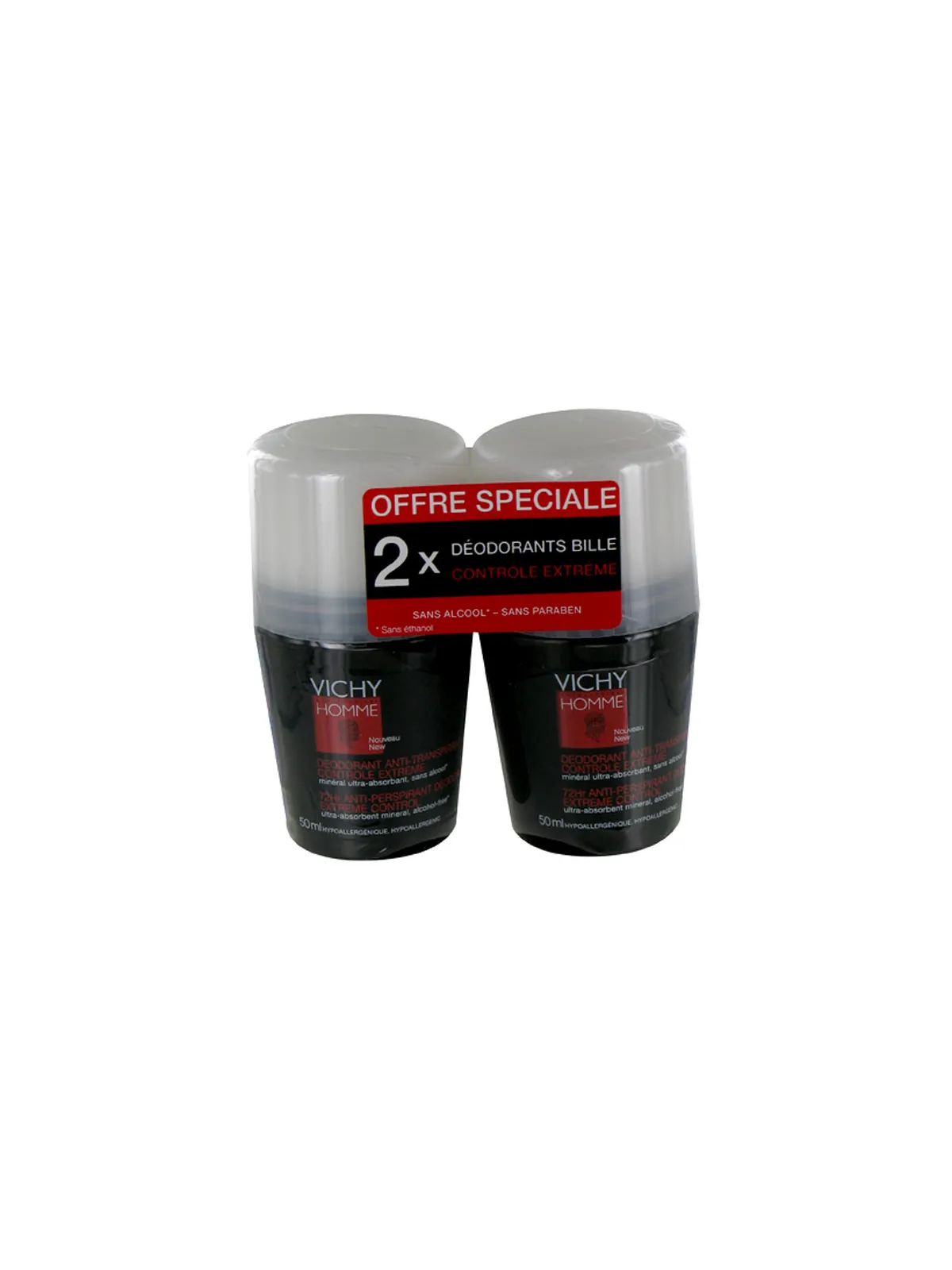 Deodorant anti transpirant 72h controle extreme 2x50ml